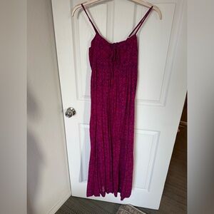 Elegant Magenta Maxi Dress